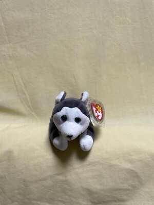 TY Beanie Baby Rare Retired Original New Condition 1996 Nanook Dog w/ errors