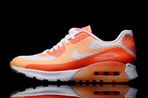 Nike Air Max 90 Ultra BR WmnShoes Size 5 725061-100 White Sunset Glow Hot  Lava | eBay