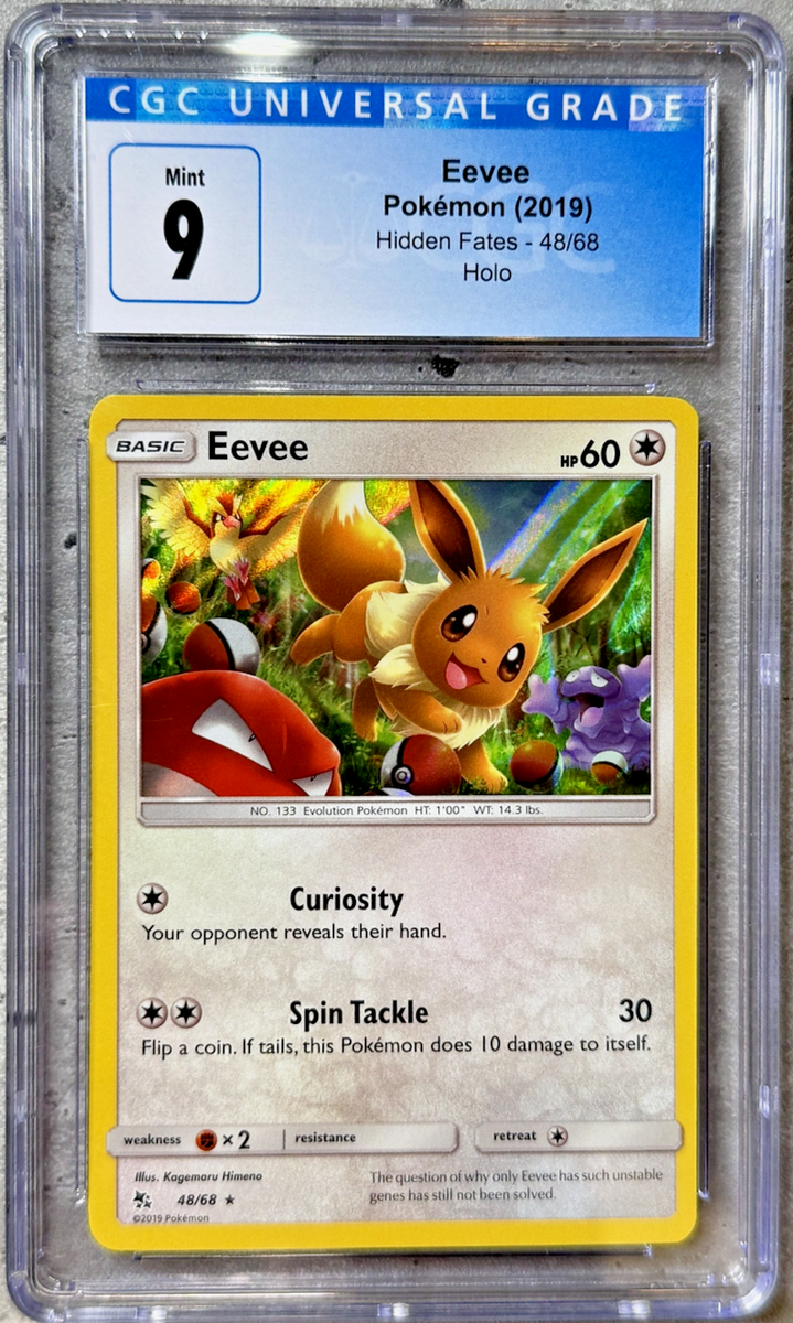 Rainbow Pokemon Cards Eevee Holo Rare Pokemon Card - Hidden Fates 48/68 Holofoil Near Mint Condition Pokemon Card Eevee Rainbow Pokemon Cards Eevee Holo Rare Pokemon Card - Hidden Fates 48/68 Holofoil Near Mint Condition Pokemon Card Eevee