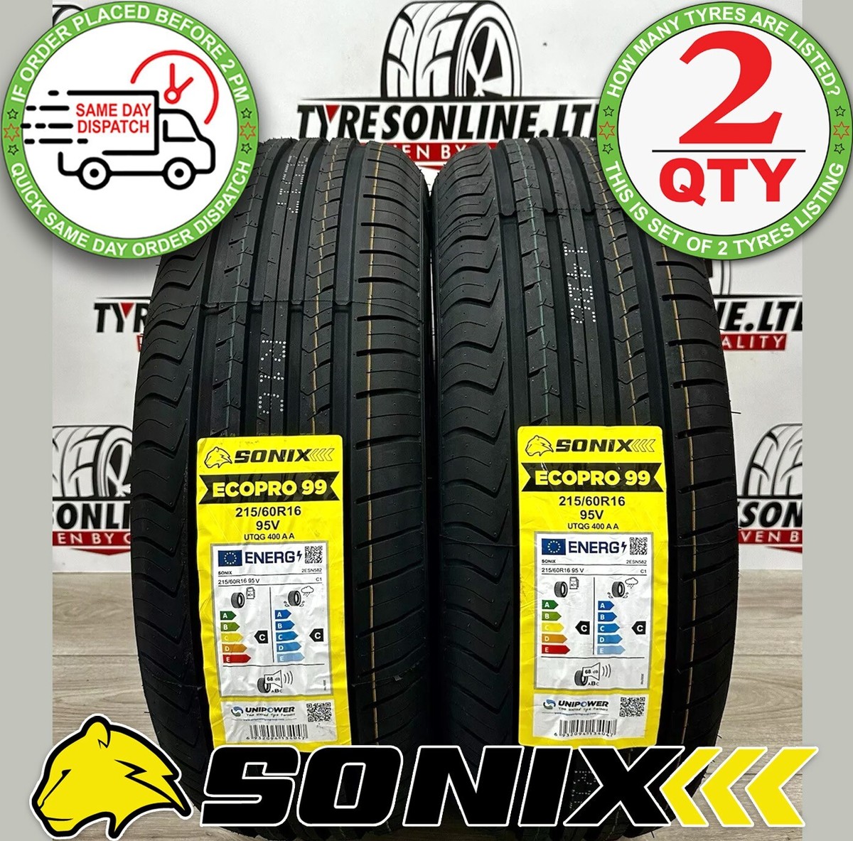 2本215/60R16 2 X 215 60 16 SONIX 95V 215/60R16 BRAND NEW M+S CHEAP HIGH
