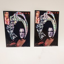 1999 WCW Sting NWO Decal Wrestling Vending Machine Sticker Lot Of 2