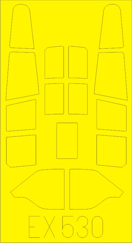 Eduard Models 1/48 Curtiss P-40B Tomahawk Paint Mask for Airfix kit #A05130