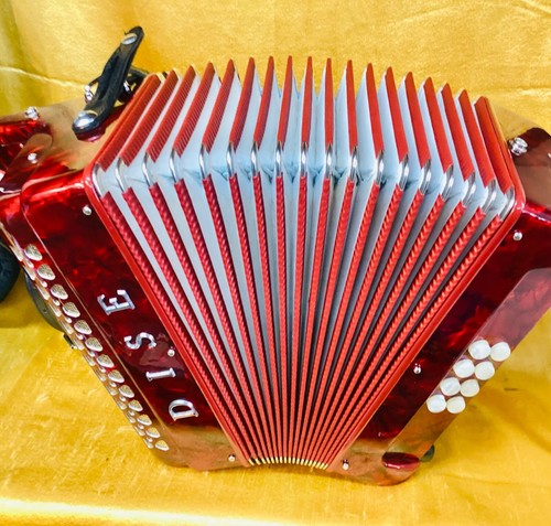 DISE A/D FOLK III 3 VOICE ACCORDION USED - Picture 8 of 8