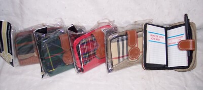 Coin Notes Wallets COINS WALLET NOTES & ADDRESS BOOK ZIPPER POCKET:U CHOOSE COLOR | eBay