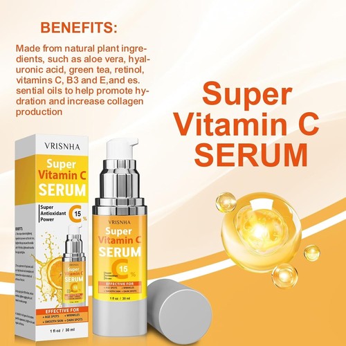 Super Vitamin C Serum for Women over 70: Niacinamide, Vitamin C, Hyaluronic Acid - Picture 5 of 7