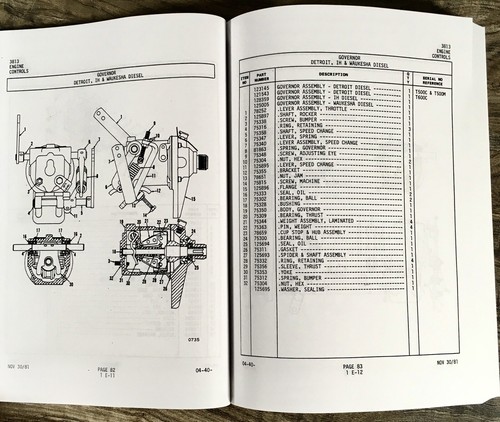 Galion T500C Motor Grader Service Parts Manual Set Catalog Repair Book 07995-Up - Picture 15 of 22