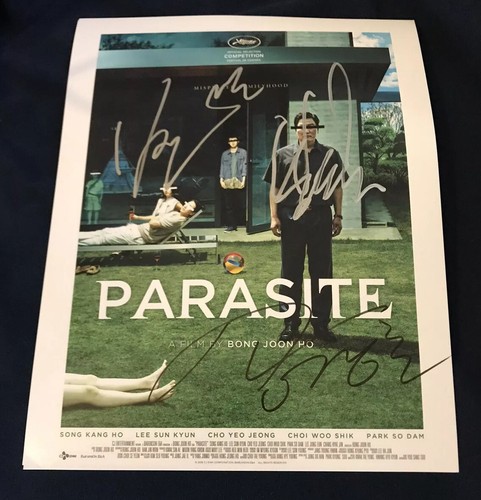 Bong Joon Ho signed Parasite poster cast x3 Song Kang Ho 11x14 photo Park So Dam - Picture 6 of 6