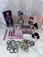 Acrylic Nail Kit Acrylic Powder Glitter Nail Art Manicure Tool Tips Brush Set US