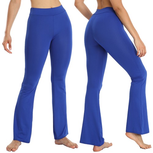 Women Yoga Leggings Flare Pants Wide Leg Bootcut Gym Fitness Sports Soft Pants - Picture 9 of 21