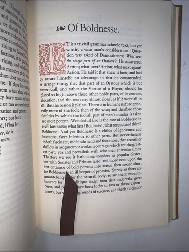 Easton Press The Effayes Francis Bacon 1980 Collector's Ed Leather 183K - Bild 12 von 13