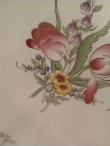 RARE SPODE fine bone china MARLBOROUGH SPRAY 2/6770 Domed CAKE Plate *LOOK* - Picture 3 of 6