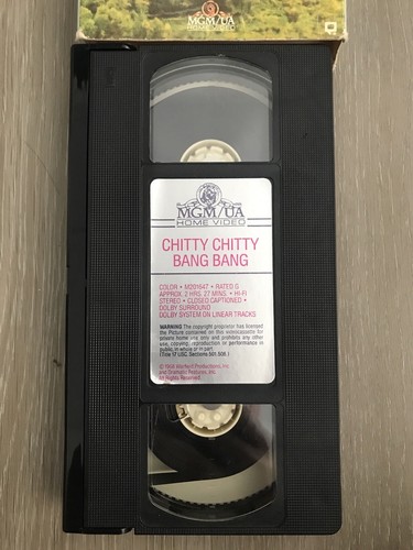 Chitty Chitty Bang Bang (VHS, 1989) Rated G MGM Home Video Dick Van Dyke Vintage - Picture 7 of 9
