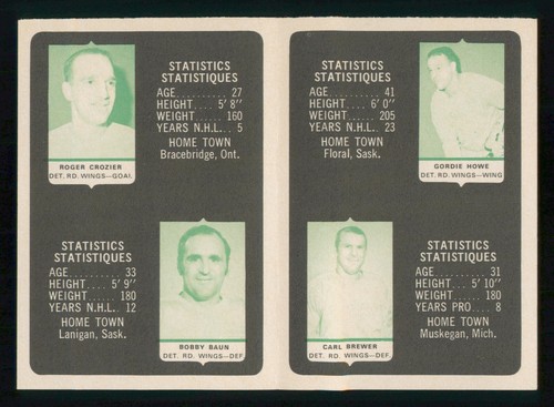 DETROIT RED WINGS BOOKLET MINI ALBUM INSERT 1969-70 O-PEE-CHEE EXMINT+ 35013 - Imagen 2 de 2