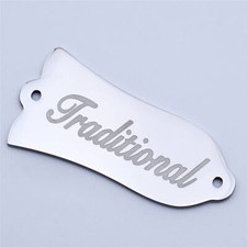 2 Hole Steel Guitar Truss Rod Cover Plate "Traditional" Bell-Shape For Gib LP/SG