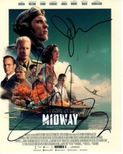 AARON ECKHART Autograph Signed 8x10 MIDWAY JIMMY DOOLITTLE Photograph - To John