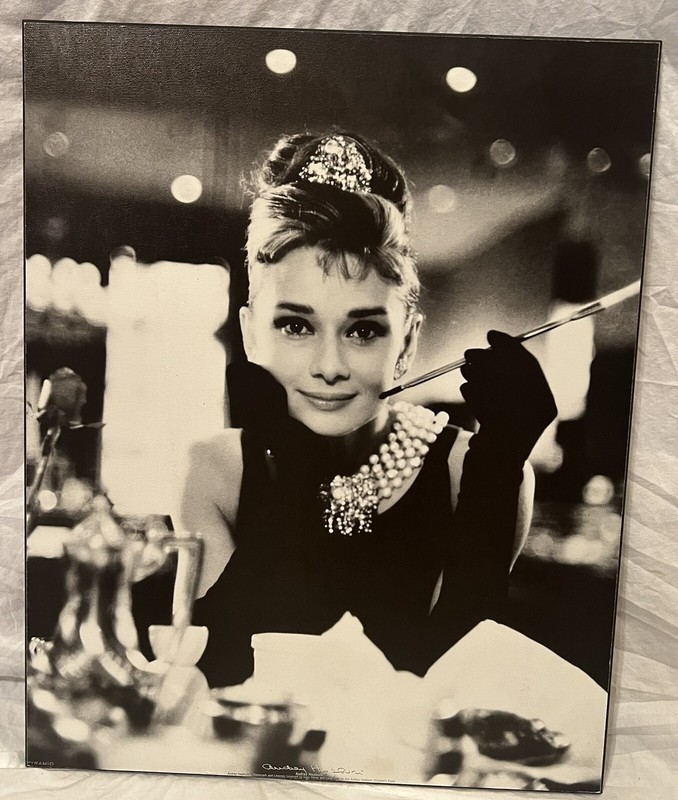 Audrey Hepburn Trademark Breakfast At Tiffany's Lithograph For Childrens Charity