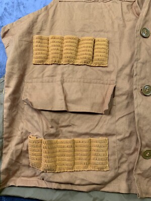 Gilet De Chasse Vintage K Mart – Années 70/80, Orange, Taille M, Poches Canard