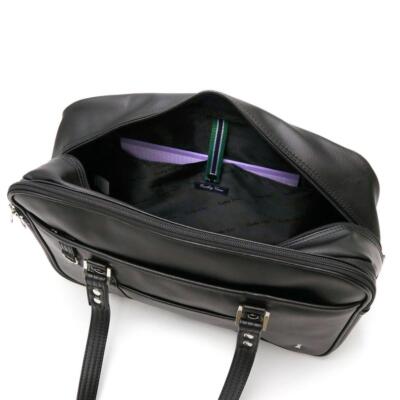 EASTBOY School Bag Tokyo Girls Synthetic Leather Black × Silver