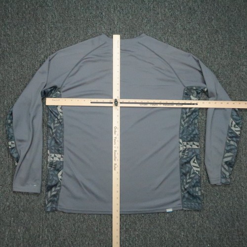 Simms Shirt Mens Extra Large Blue Solarflex UPF 50 Pullover Lightweight - Picture 7 of 10