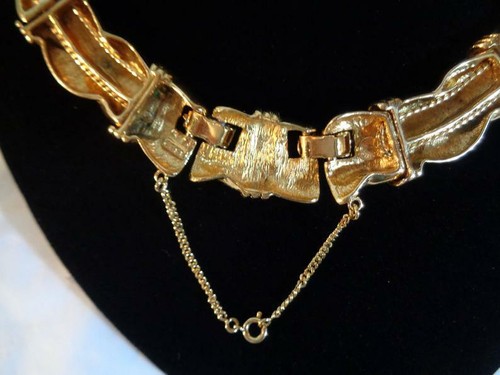 COLLANA ANNI60 GR.103 FIRMATA ''GONTIE PARIS'' LEGA ARGENTO/ORO GIALLO:FAVOLOSA! - Foto 3 di 4