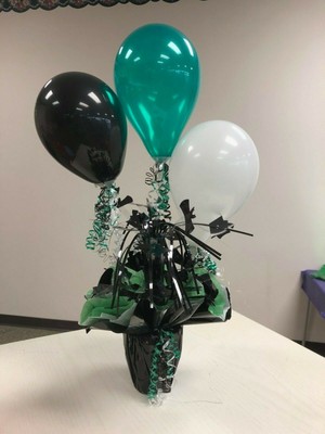 Graduation Party Balloon Centerpiece Hat And Diploma Mylar Table