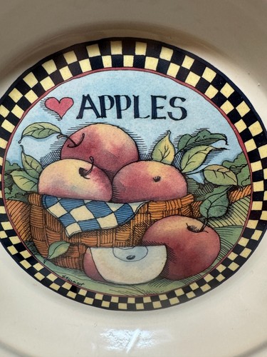 Vintage 1992-1996 Susan Winget Ceramic 10" Pie Plate - Picture 15 of 19