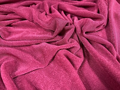 Slinky Stretch Spandex Jersey Fabric, Per Metre Plain Magenta