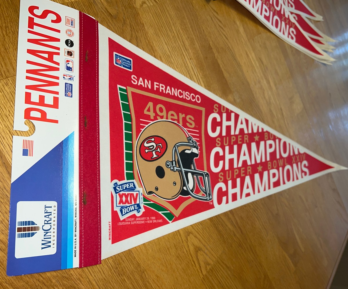 1990 SAN FRANCISCO 49ERS Super Bowl XXIV Champions Full Size 