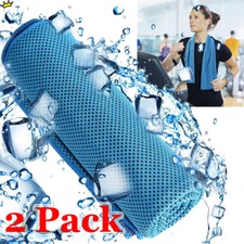 2 Pack Cooling Towel Ice Towel Neck Wrap For Sports Running Jogging Gym Chilly