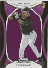 2022 Panini Certified Nick Gonzales Purple 11/49 RC Pittsburgh Pirates