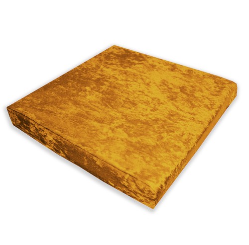 Mv05 O-Gold Crush Velvet Sofa Seat Patio Bench Box Cushion Bolster Cover/Runner - Picture 33 of 51