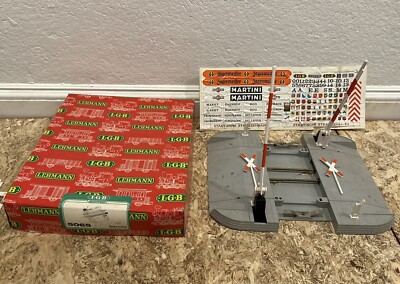 LEHMANN LGB G 5065 OPERATING CROSSING GATE PLATFORM INCOMPLETE - ORIGINAL BOX
