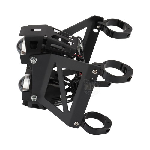 Motorcycle Headlight Set Streetfighter Projector Dual Lights for 33mm~37mm Forks - Picture 6 of 9
