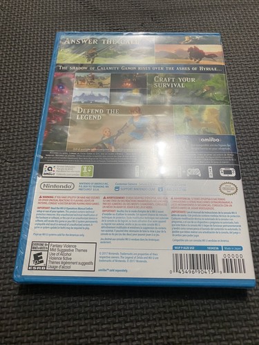The Legend of Zelda: Breath of the Wild Nintendo Wii U Controller Misprint NEW - Picture 8 of 8