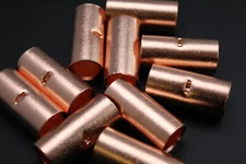 2/0 GAUGE COPPER BUTT CONNECTOR 100 PK CRIMP TERMINAL SPLICE AWG BATTERY CUR2/0