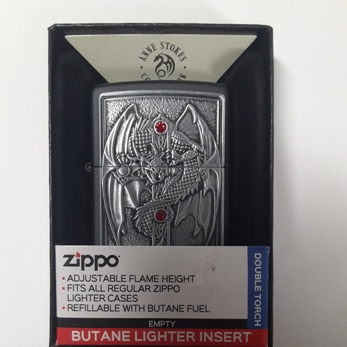 Zippo Anne Stokes Gothic Guradian 49755 Double Torch adjustable butane