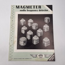 Magmeter Audio Frequency Detector Airpax Bulletin 345 c1960s