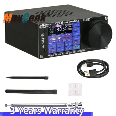 ATS25 Max Decoder II Bluetooth Full Radio Receiver FM SW SSB 2.4'' Touch Screen