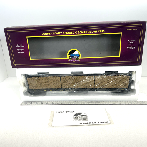 MTH Premier 20-98211 CSX Center I Beam Flatcar with Log Loads O Gauge NEW #1221 - 第 1/12 張圖片