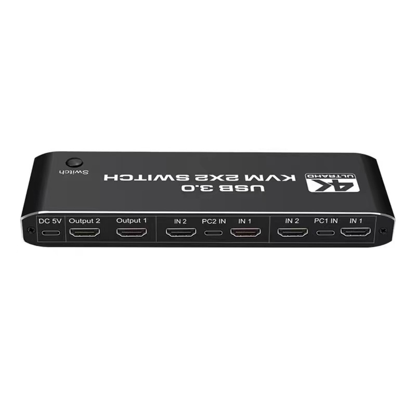 4K 60Hz 2 in 2 out USB 3.0 HDMI kvm switch 2x2 Dual Monitor Extended Display