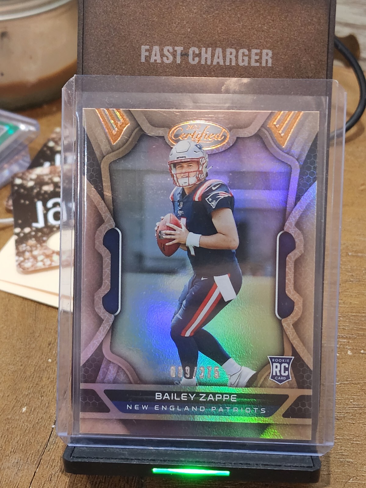 2022 Certified Football BAILEY ZAPPE Bronze Rookie 89/275 Patriots RC