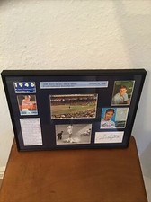 1946 World Series Collage Cardinals vs Red Sox Cut Autograph Enos Slaughter COA