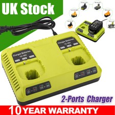 Dual Fast Charger For Ryobi One +Plus P108 Li-ion Battery P117 P105 P102 12V/18V