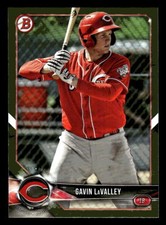 2018 Bowman #BP119 Gavin LaValley Cincinnati Reds  Prospects Camo 2