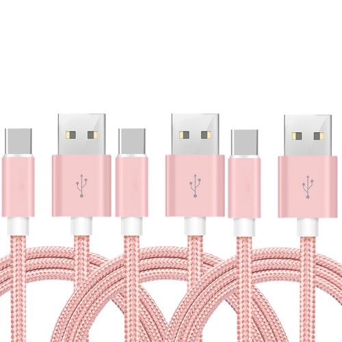 3 Pack 6FT USB-A to USB-C Cable Fast Charge Type C Charging Cord Rapid Charger - Picture 4 of 8