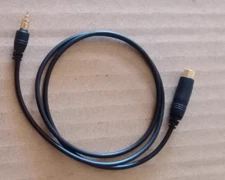 1pc DIY Sony Pin Plug Reverse Adapter Cable Black