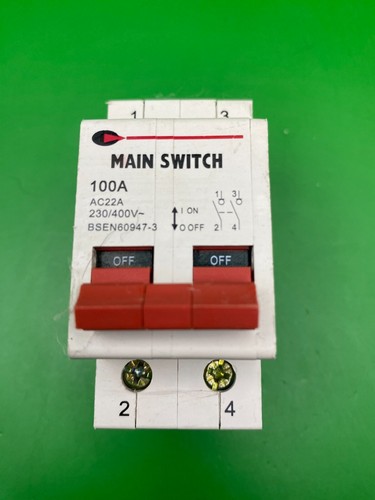 Lewden Control Gear 1002P 100A Double Pole Main Switch Isolator - Picture 1 of 4