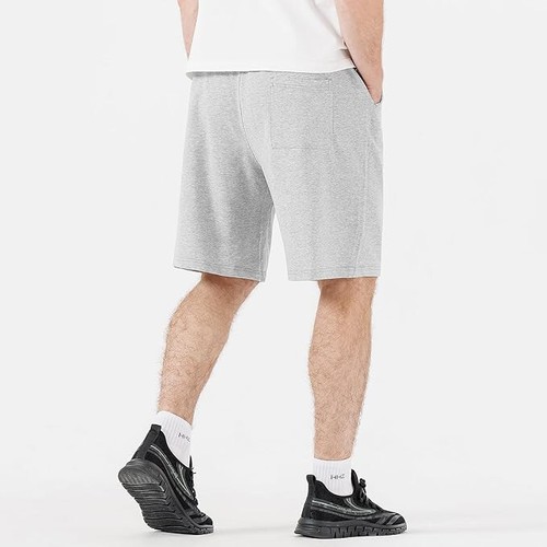 HHZ Men's Drawstring Cotton Casual Stretch Pocket Shorts Gray Size 38 - NWT - Picture 2 of 3