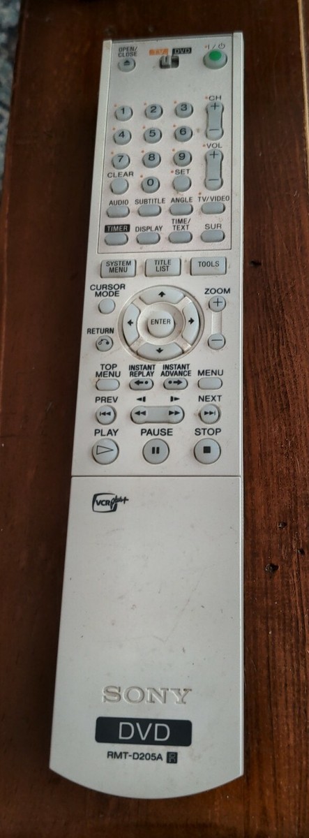 Genuine Vintage SONY (RMT-D205A) TV / DVD Light Grey Remote