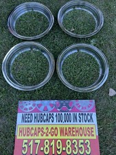 1965-77 Buick 14 Rally Wheel Trim Rings 3 Deep Black Paint 4 Nice Oem Rare